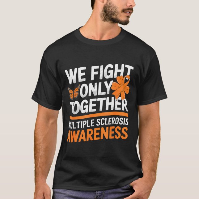 T-shirt Nous Combattons Ensemble La Sensibilisation à la S (Devant)