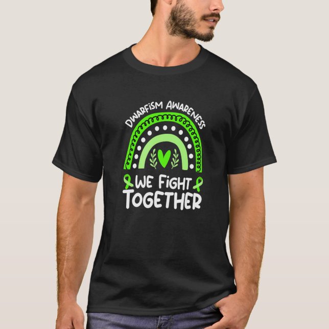 T-shirt Nous combattons ensemble le nain sensibilisation l (Devant)