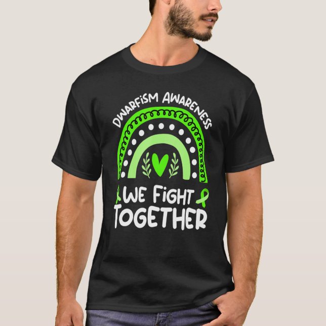 T-shirt Nous combattons ensemble le nain sensibilisation l (Devant)
