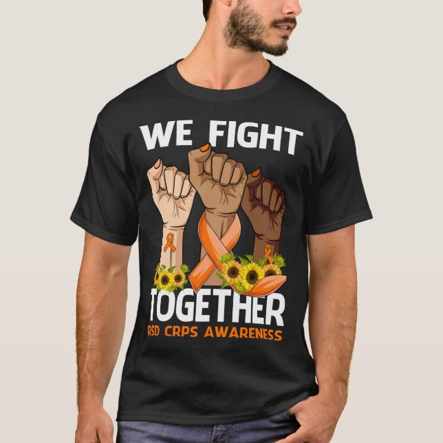 T-shirt Nous combattons ensemble RSD CRPS SENSIBILISATION  (Devant)