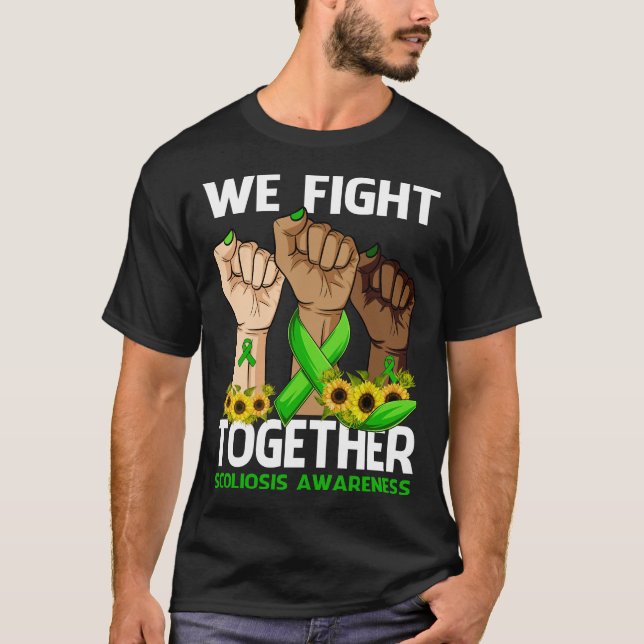 T-shirt Nous combattons ensemble SENSIBILISATION À LA SCOL (Devant)
