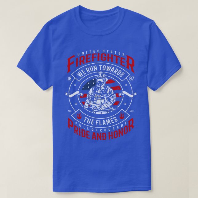 T-shirt Nous Courons Vers Les Flammes (Design devant)