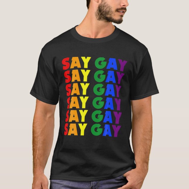 T-shirt Nous disons Gay pride - LGBT Florida Fière Vêtemen (Devant)