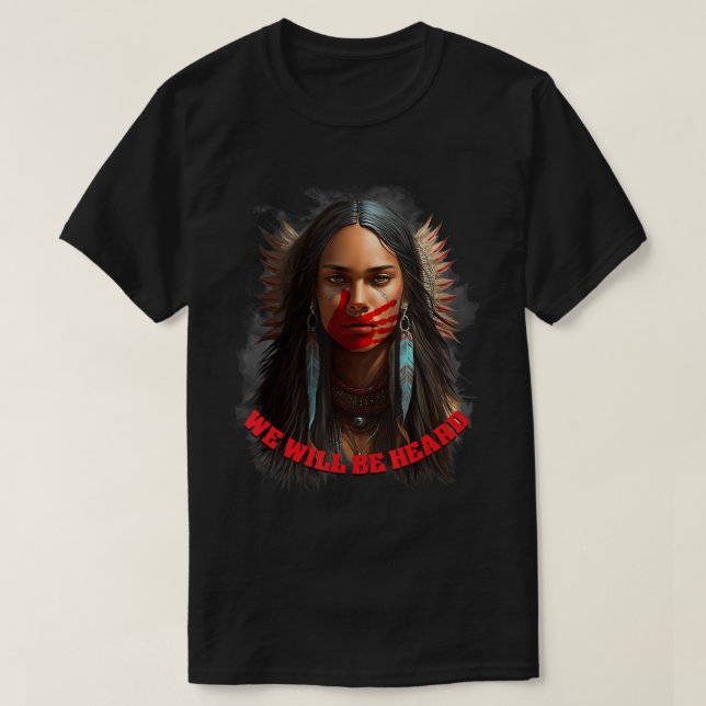 T-shirt Nous entendrons les indigènes disparus et assassin (Design devant)