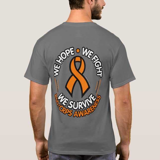 T-shirt Nous Espérons Combattre Nous Survivons...RSD/CRPS (Dos)