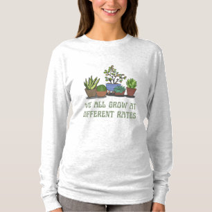 T-shirt nous grandissons tous à des rythmes différents amo