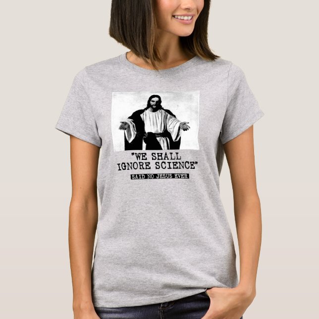 T-SHIRT NOUS IGNORERONS LA SCIENCE - DIT PERSONNE (Devant)