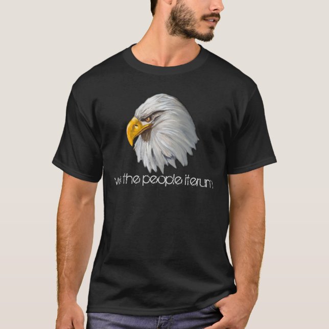 T-shirt nous la tête d'aigles d'iterum de personnes (Devant)
