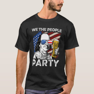 T-shirt Nous Le Peuple 4 juillet Benjamin Franklin Hommes