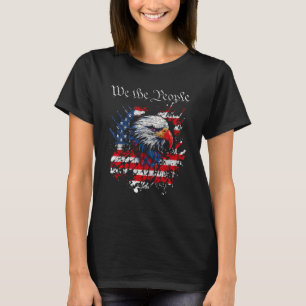 T-shirt Nous Le Peuple Aigle Patriotique Drapeau Américain