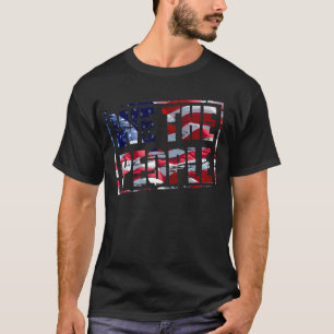 T-shirt « Nous le peuple » avec un effet de tampon en caou