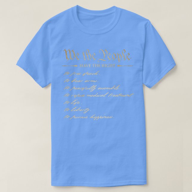 T-shirt Nous, Le Peuple, Avons La Constitution Des États-U (Design devant)