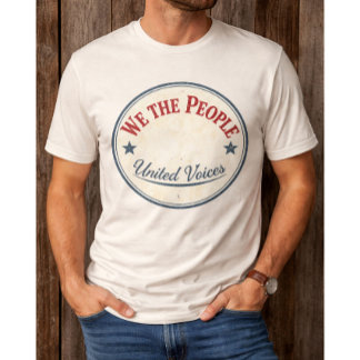 T-shirt Nous Le Peuple Badge Vintage