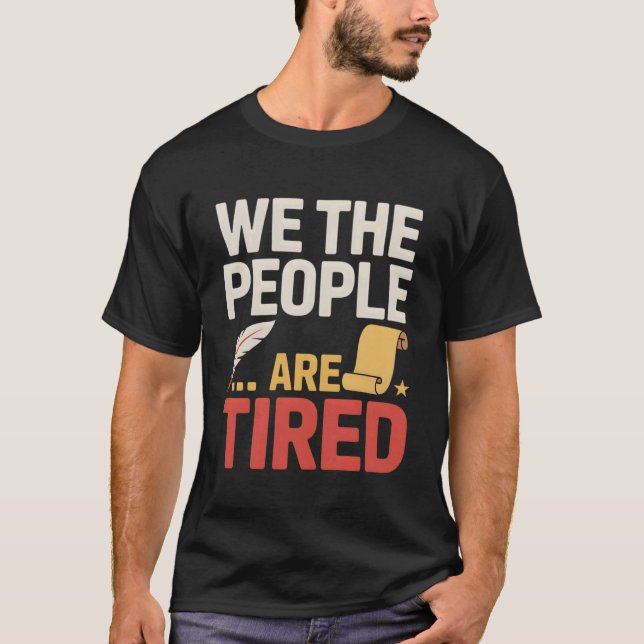 T-shirt Nous Le Peuple Histoire Drôle de Constitution (Devant)