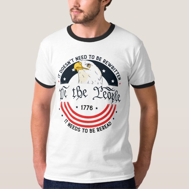 T-shirt Nous le peuple la Constitution des Etats-Unis doit (Devant)