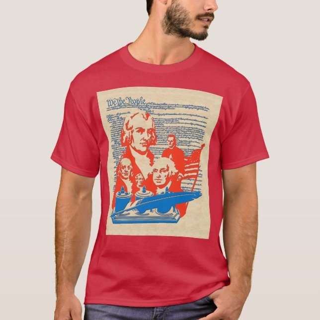 T-shirt Nous, le Peuple... Personnages américains historiq (Devant)