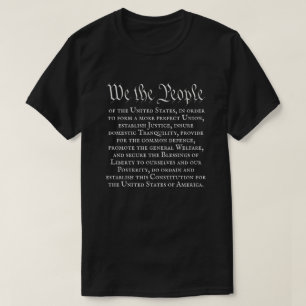 T-shirt Nous le Peuple Préambule de la Constitution complè