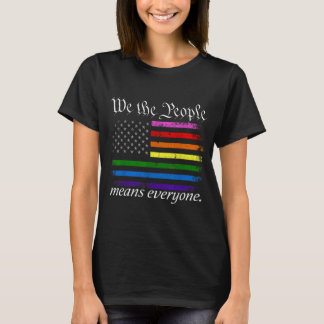 T-shirt Nous Le Peuple Signifie Tout Le Monde Fierté USA É