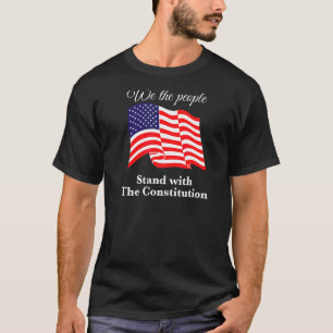 T-shirt Nous, Le Peuple, Sommes Avec La Constitution Usa F