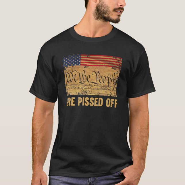 T-shirt Nous, le peuple, sommes mis en colère par la Const (Devant)