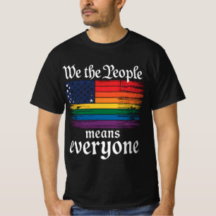 T-shirt Nous le peuple veut dire tout le monde USA Drapeau