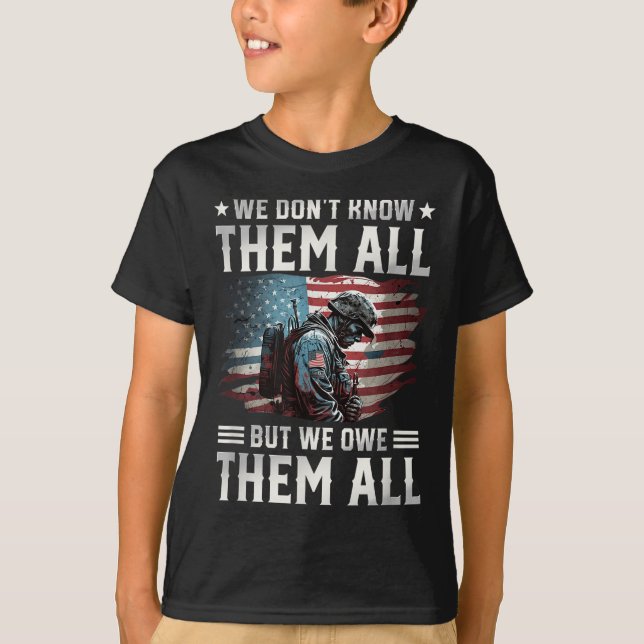 T-shirt Nous Les Devons Tous Avec Le Jour Du Mémorial Du D (Devant)