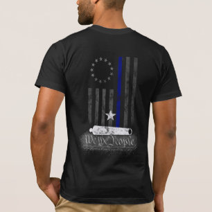 T-shirt NOUS LES GENS Betsy Ross BLUE LINE Drapeau américa