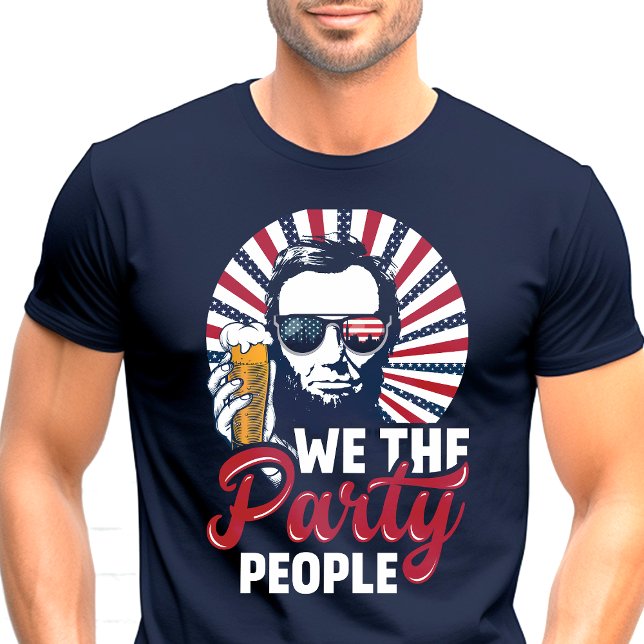 T-shirt Nous Les Gens De La Fête Abraham Lincoln Patriotiq (Créateur téléchargé)