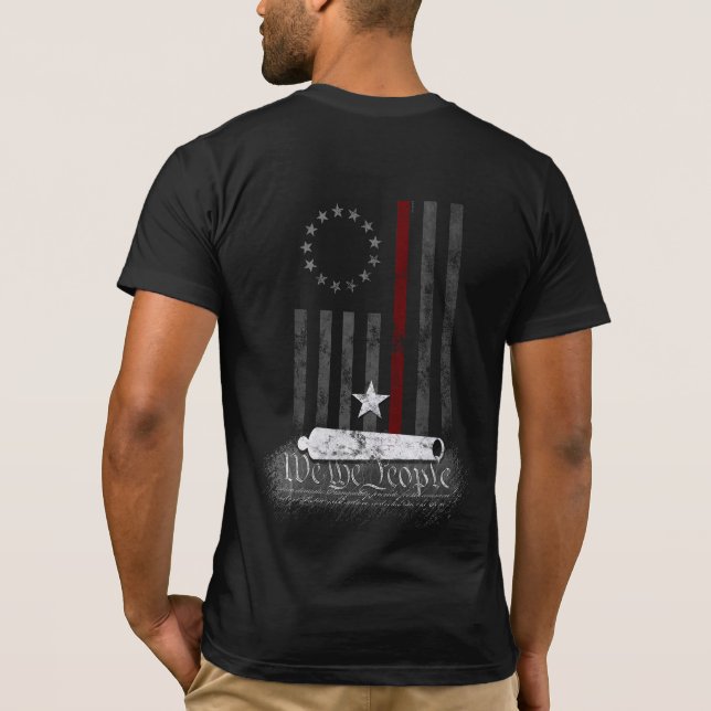 T-SHIRT NOUS, LES GENS, NOUS AVONS BETSY ROSS REDLINE POUR (Dos)
