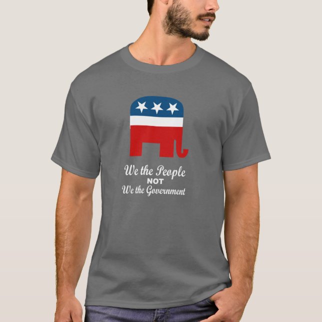T-shirt Nous les personnes pas nous le gouvernement (Devant)