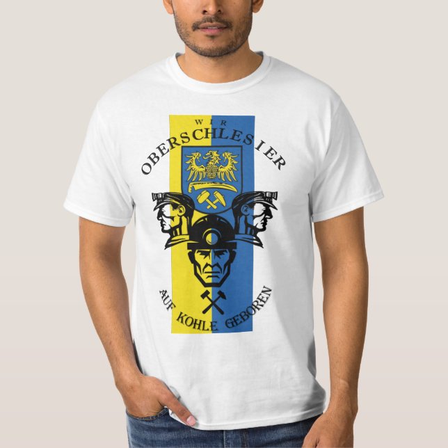 T-shirt Nous, les Silésiens, sommes nés sur le charbon (Devant)