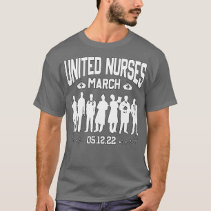 T-shirt nous marchons pour les infirmières millions d'infi