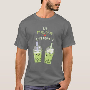 T-shirt Nous Matcha Ensemble Bubble Thé Valentines Jour Pu