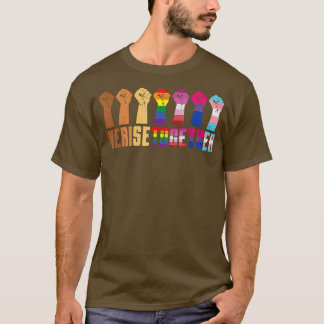 T-shirt Nous montons ensemble Black Pride BLM LGBT Poing l