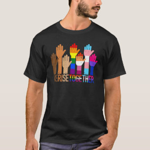 T-shirt Nous montons ensemble LGBT Lesbian Gay Pride bisex