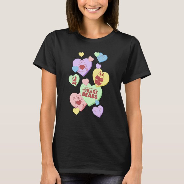 T-shirt Nous navons ours Saint Valentin Coeur bonbon (Devant)