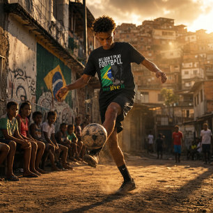 T-shirt Nous ne jouons pas au football, nous l'aimons pass