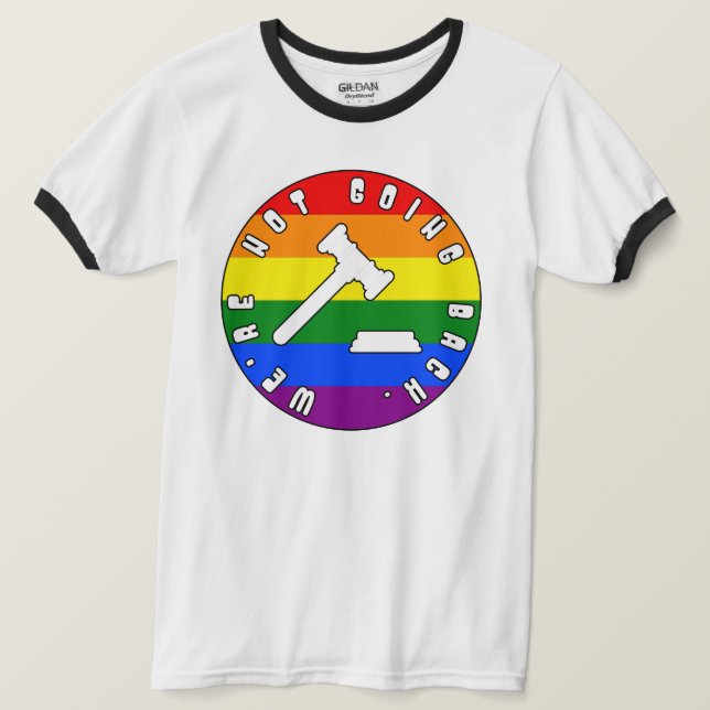 T-shirt Nous ne retournons pas les droits PRIDE (Design devant)
