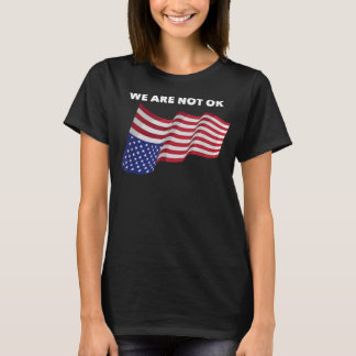 T-shirt Nous Ne Sommes Pas D'Accord États-Unis Drapeau Ver