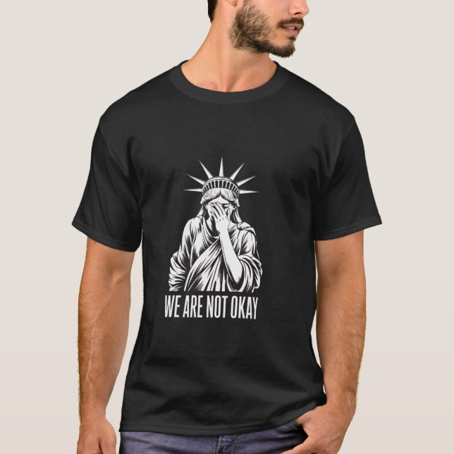T-shirt Nous ne sommes pas d'accord pour protester (Devant)