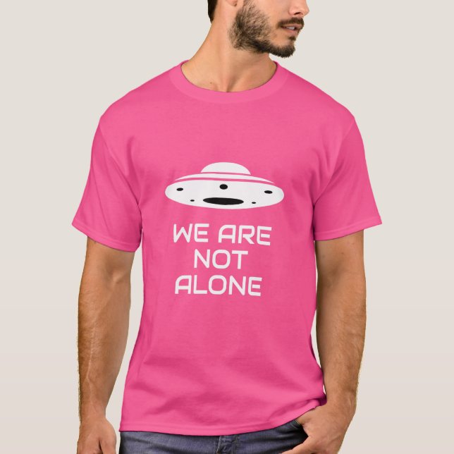 T-shirt Nous ne sommes pas seuls    Graphique Ufo Alien (Devant)