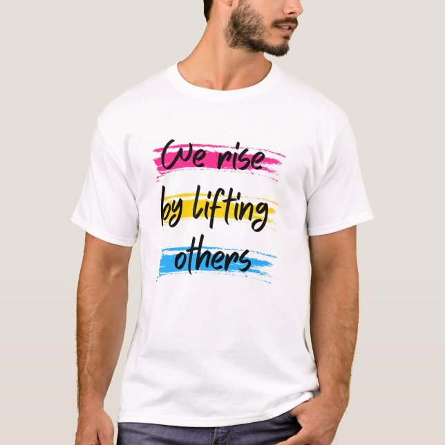 T-shirt Nous nous levons en levant d'autres (Devant)