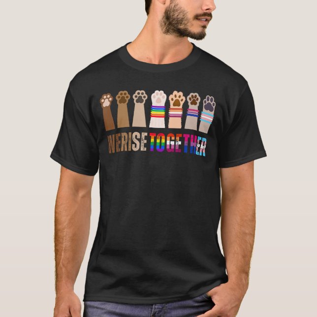 T-shirt Nous nous rassemblons Fierté LGBTQ+ BLM Gay Lesbia (Devant)