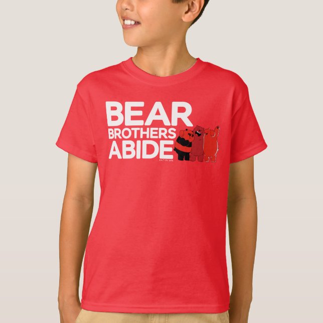T-shirt Nous Ours nu - Ours Frères Abide (Devant)