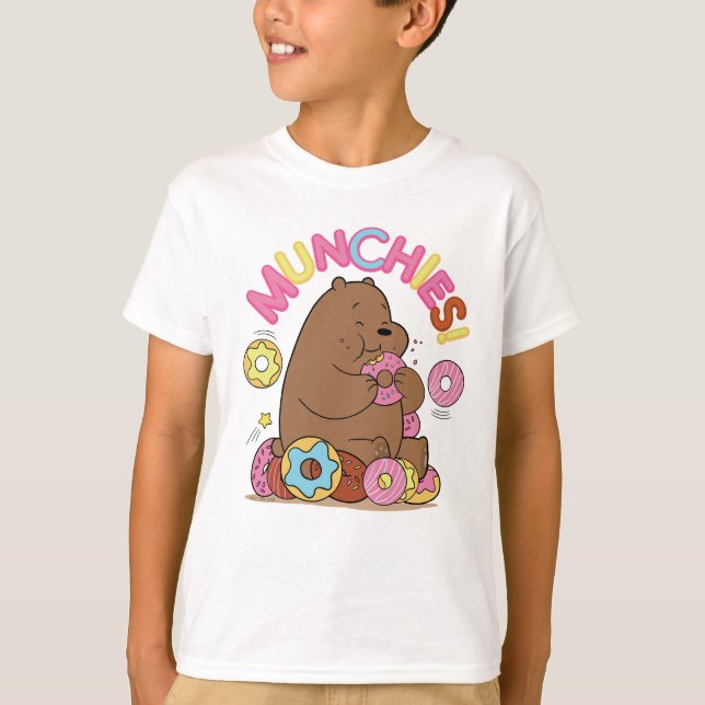 T-shirt Nous Ours Nus - Grizz Donut Munchies! (Devant)