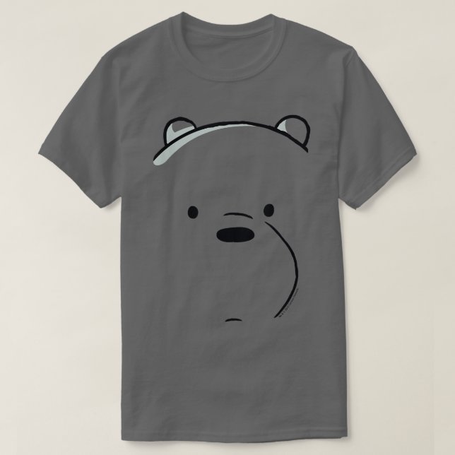 T-shirt Nous Ours Nus Ours Ile Ours Gros Visage (Design devant)
