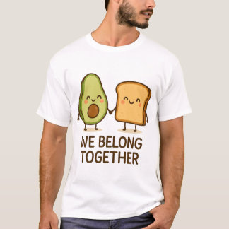 T-shirt Nous partageons l'art mignon en couple pour les co