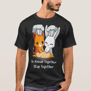 T-shirt Nous pétrissons ensemble restons ensemble lapin et