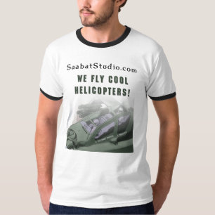 T-shirt Nous pilotons les hélicoptères frais