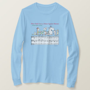 T-shirt NOUS POISSONS EWE A MARE EGRETS MOOSE Sandra Boynt